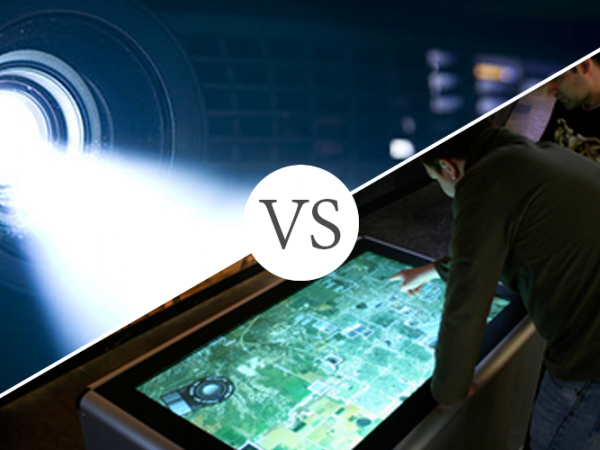 Interactive Displays vs. Projectors